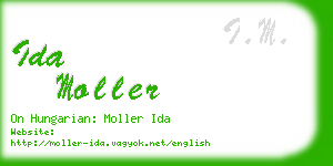 ida moller business card